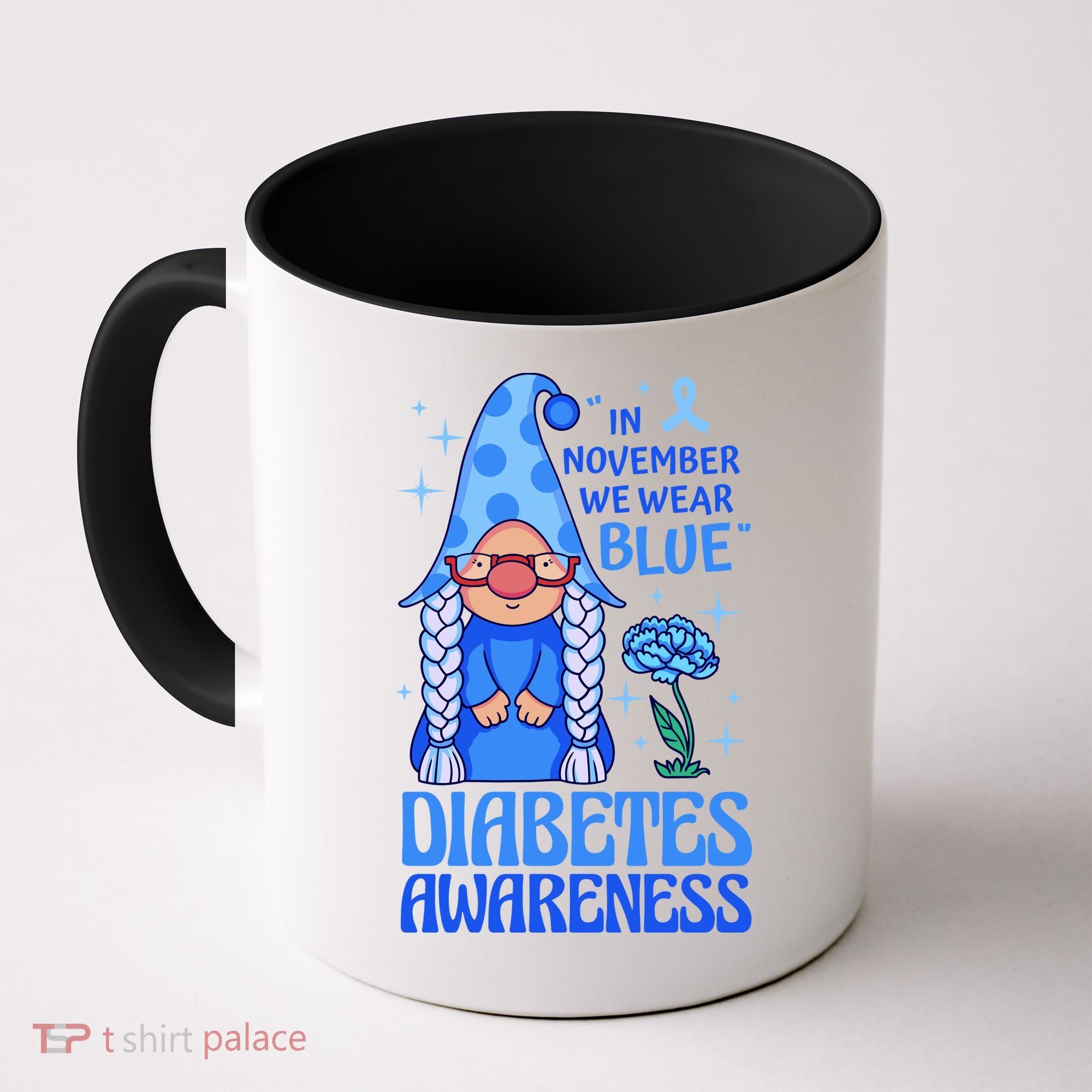 In November We Wear Blue For Diabetes Awareness Coffee Mug