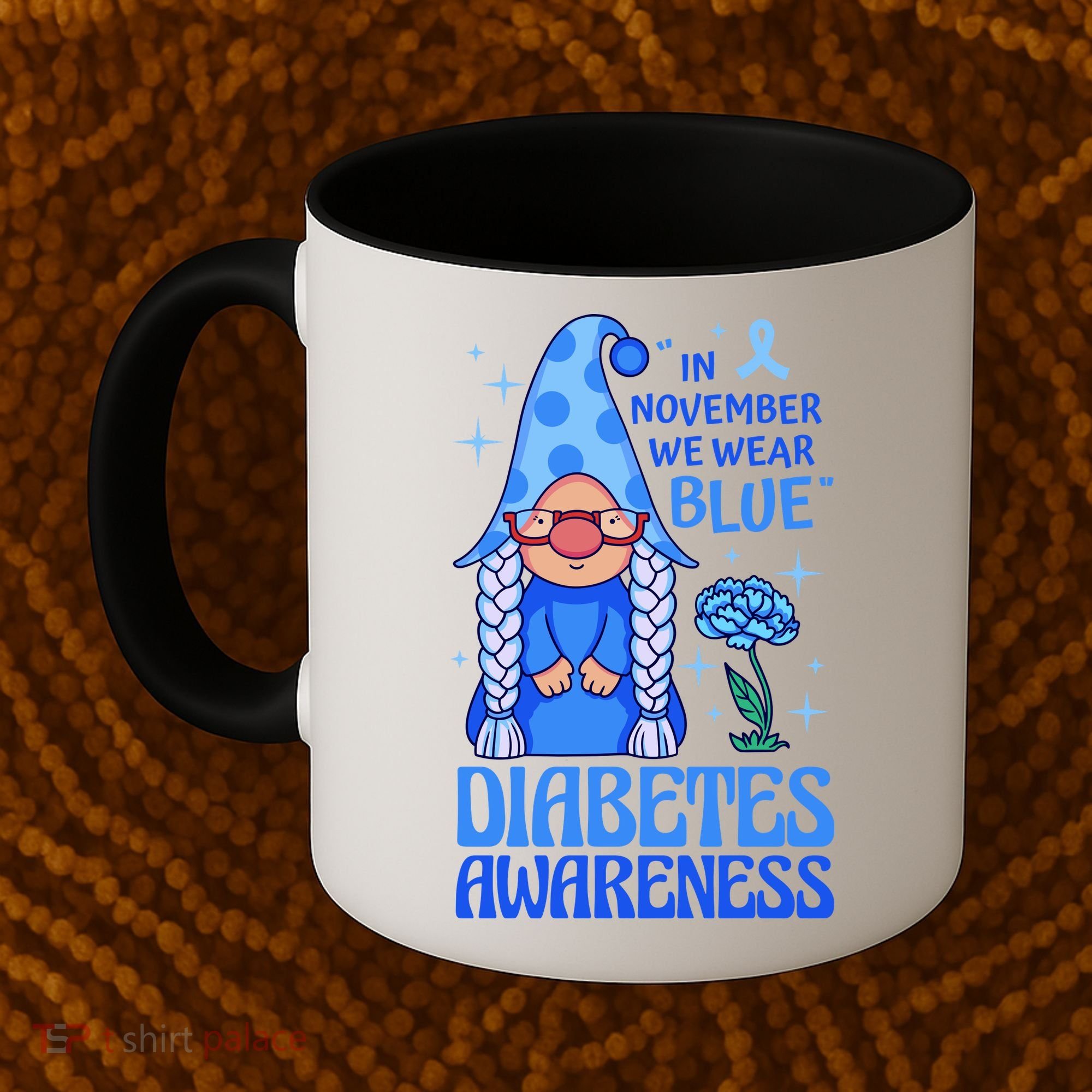 In November We Wear Blue For Diabetes Awareness Coffee Mug