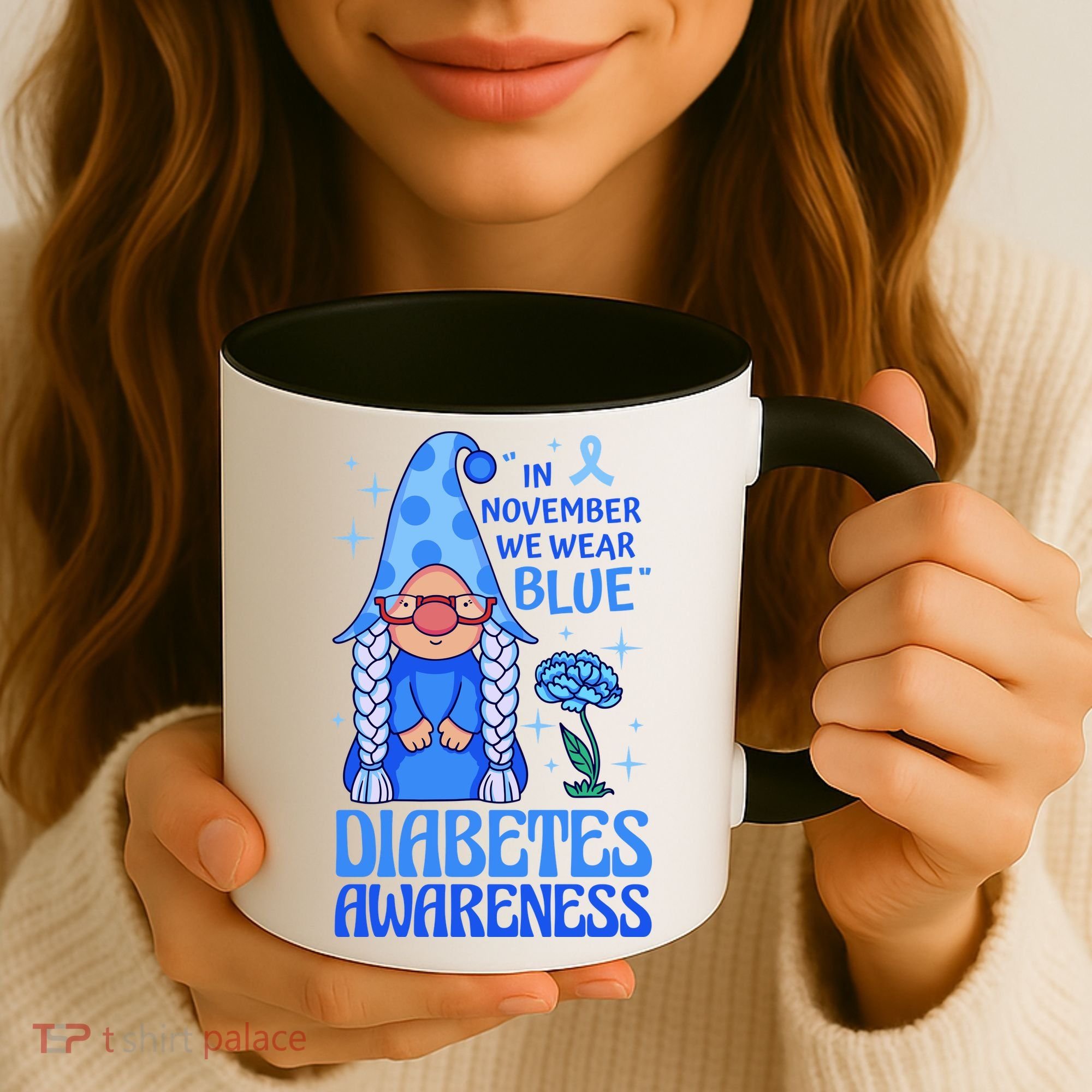 In November We Wear Blue For Diabetes Awareness Coffee Mug