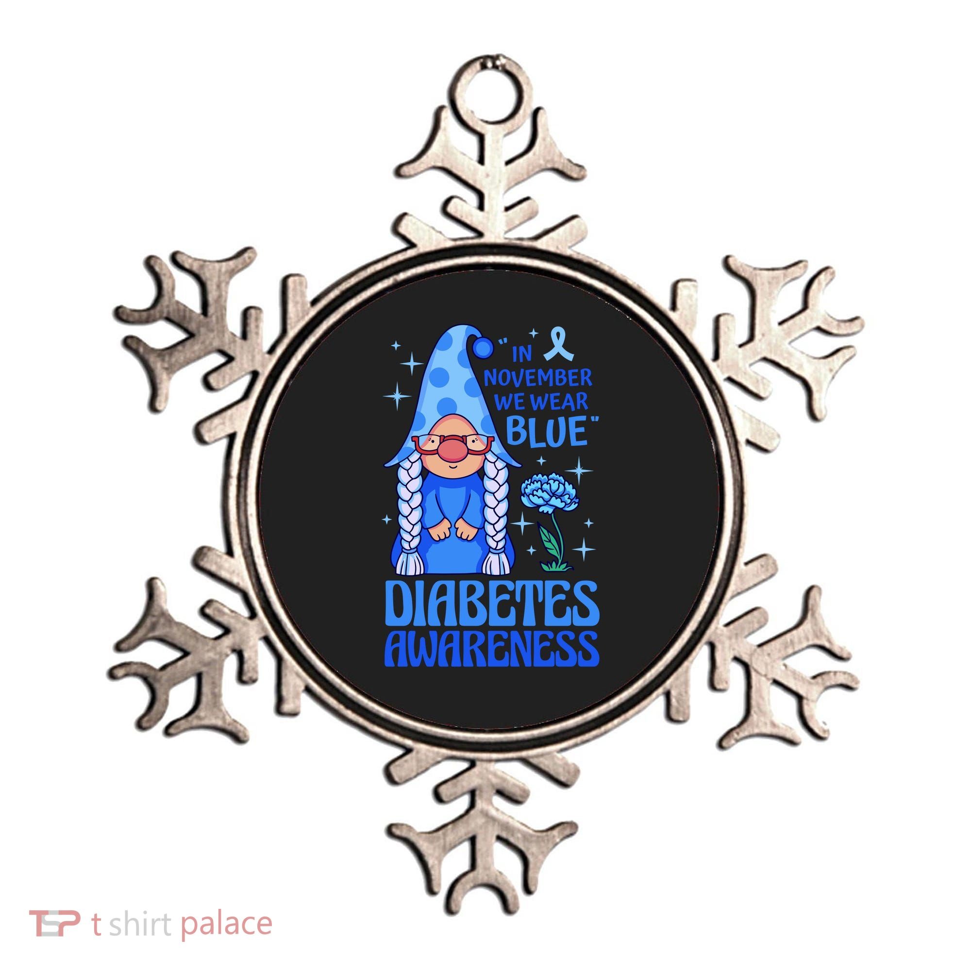In November We Wear Blue For Diabetes Awareness Ornament