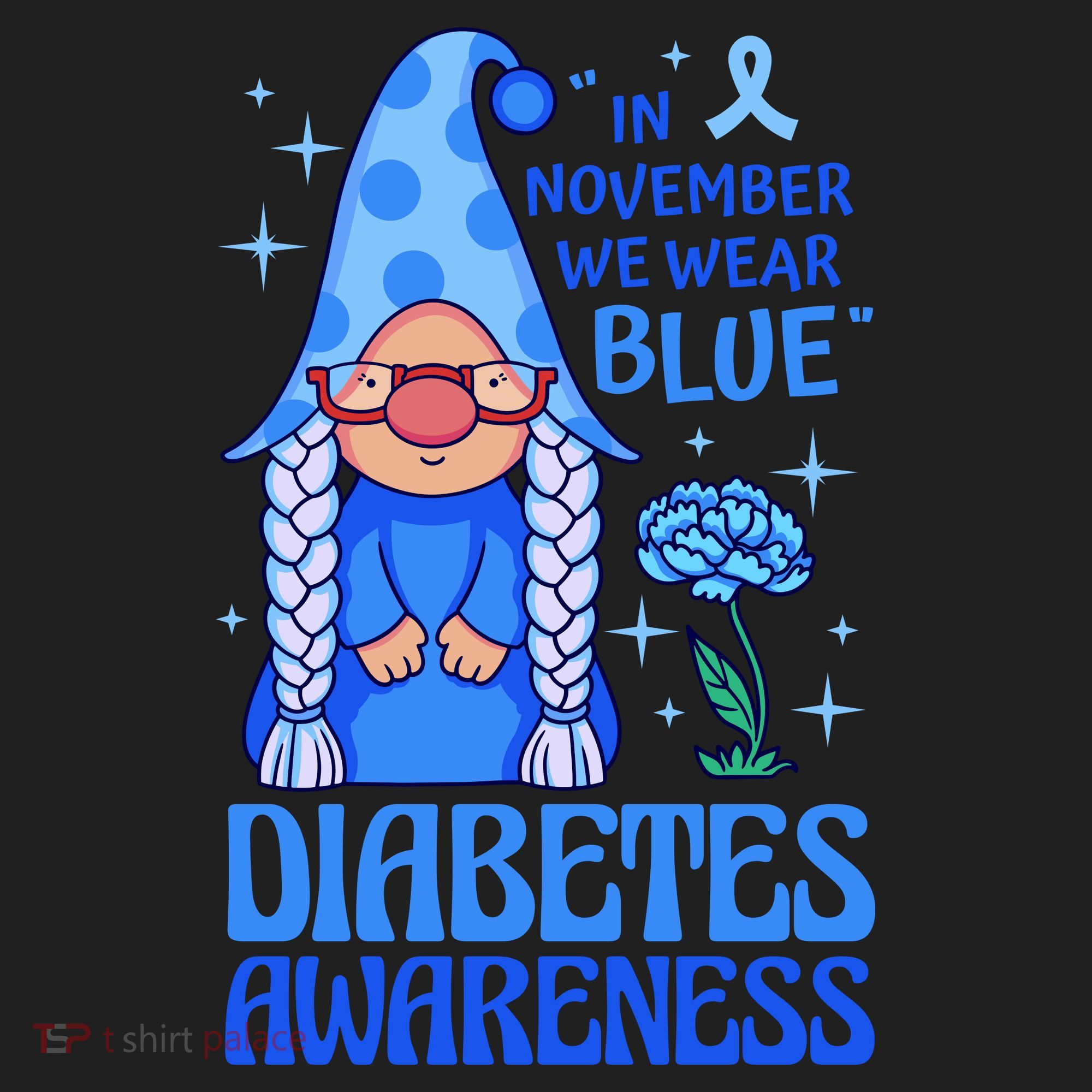 In November We Wear Blue For Diabetes Awareness Hat