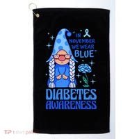 In November We Wear Blue For Diabetes Awareness Golf Towel thumb 0