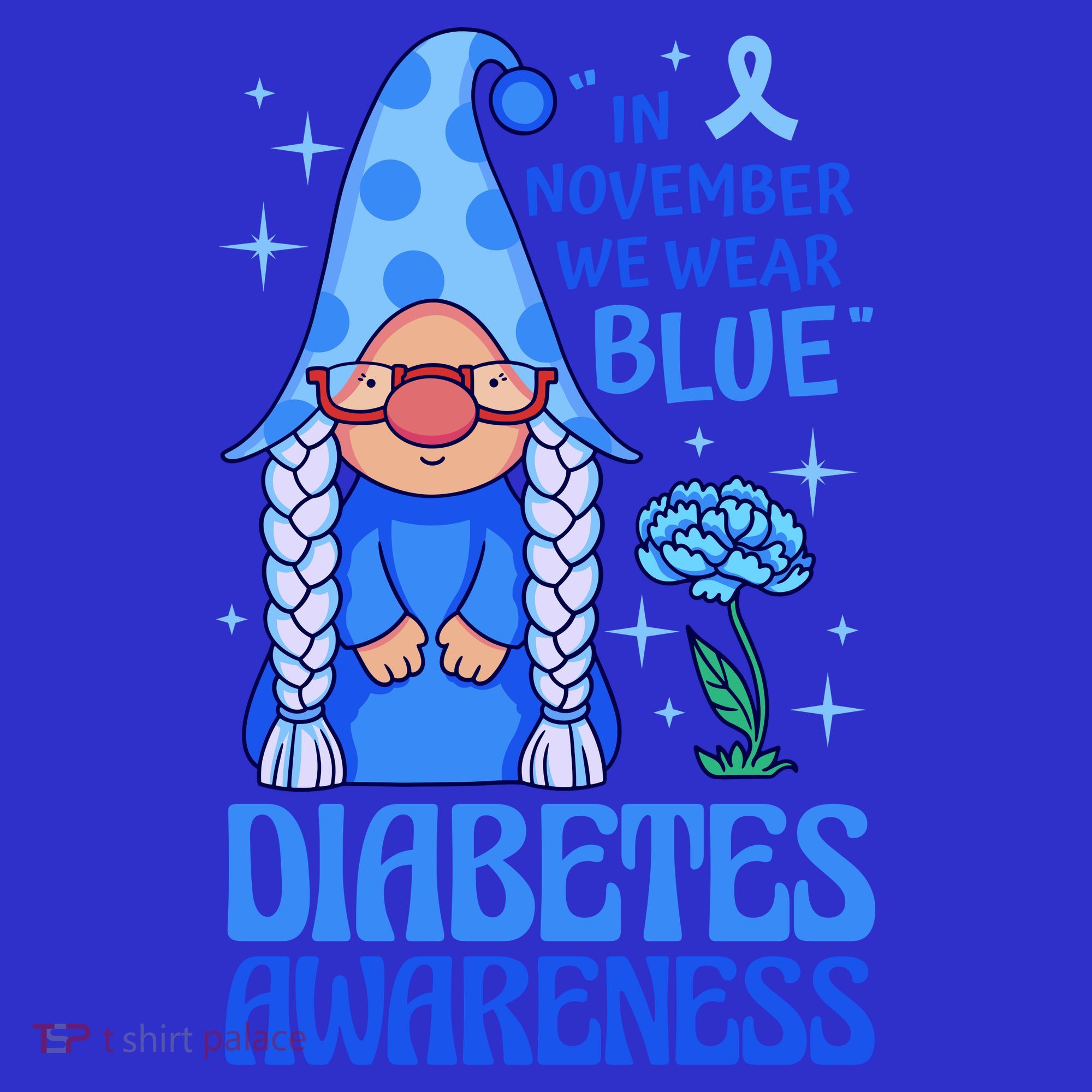 In November We Wear Blue For Diabetes Awareness Sweatshirt