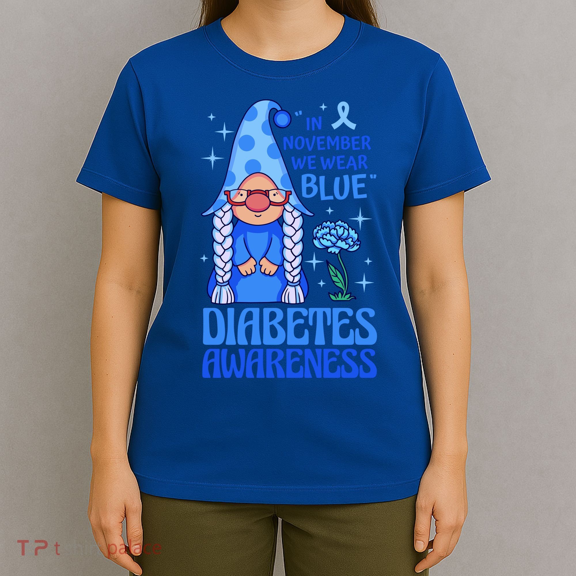 In November We Wear Blue For Diabetes Awareness T-Shirt