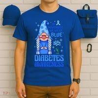 In November We Wear Blue For Diabetes Awareness T-Shirt thumb 6