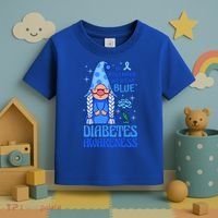In November We Wear Blue For Diabetes Awareness Toddler T-Shirt thumb 3
