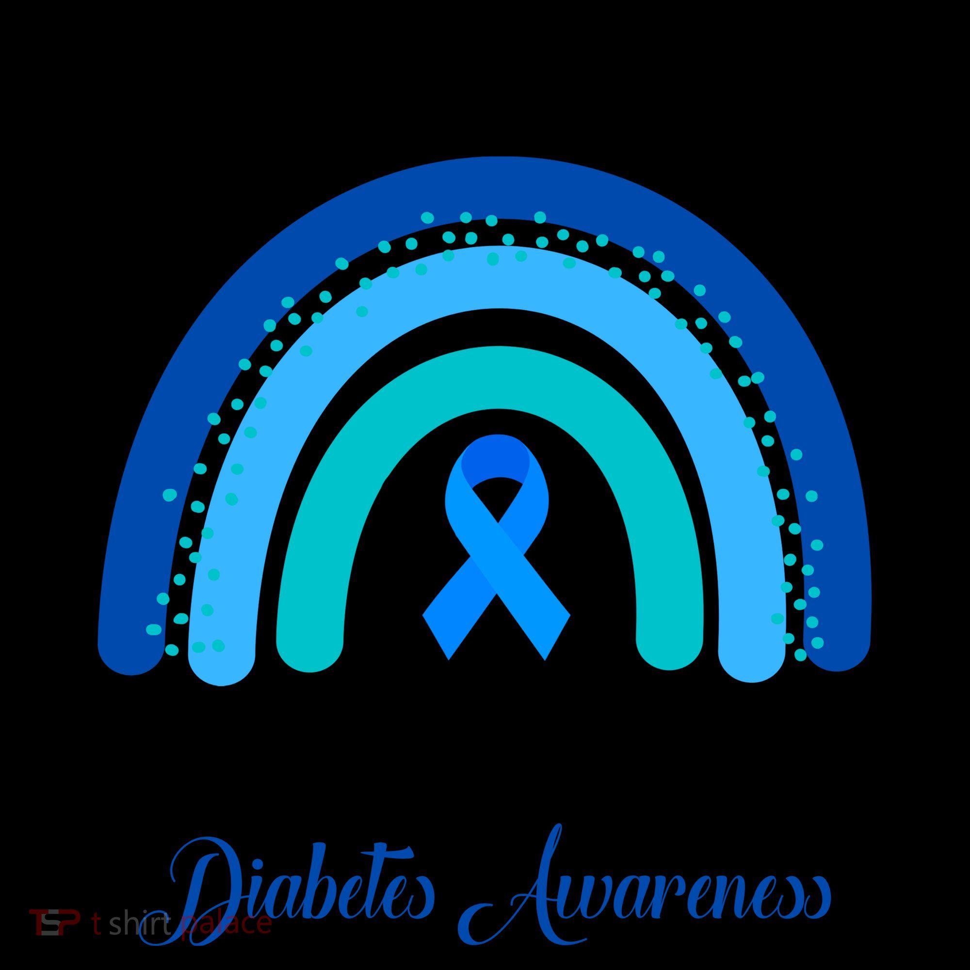 In November We Wear Blue Diabetes Awareness Rainbow Coffee Mug