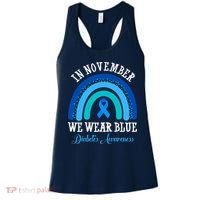 In November We Wear Blue Diabetes Awareness Rainbow Women's Tank Top thumb 0
