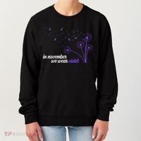 In November We Wear Violet Alzheimer Awareness Women's Sweatshirt thumb 0
