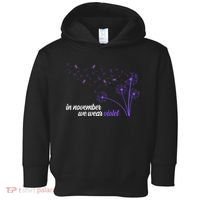 In November We Wear Violet Alzheimer Awareness Toddler Hoodie thumb 0