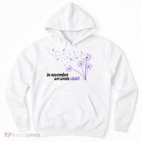 In November We Wear Violet Alzheimer Awareness Hoodie thumb 0