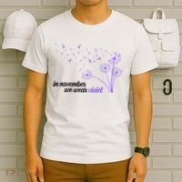 In November We Wear Violet Alzheimer Awareness T-Shirt thumb 6