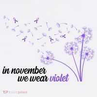 In November We Wear Violet Alzheimer Awareness Women's Hoodie thumb 2