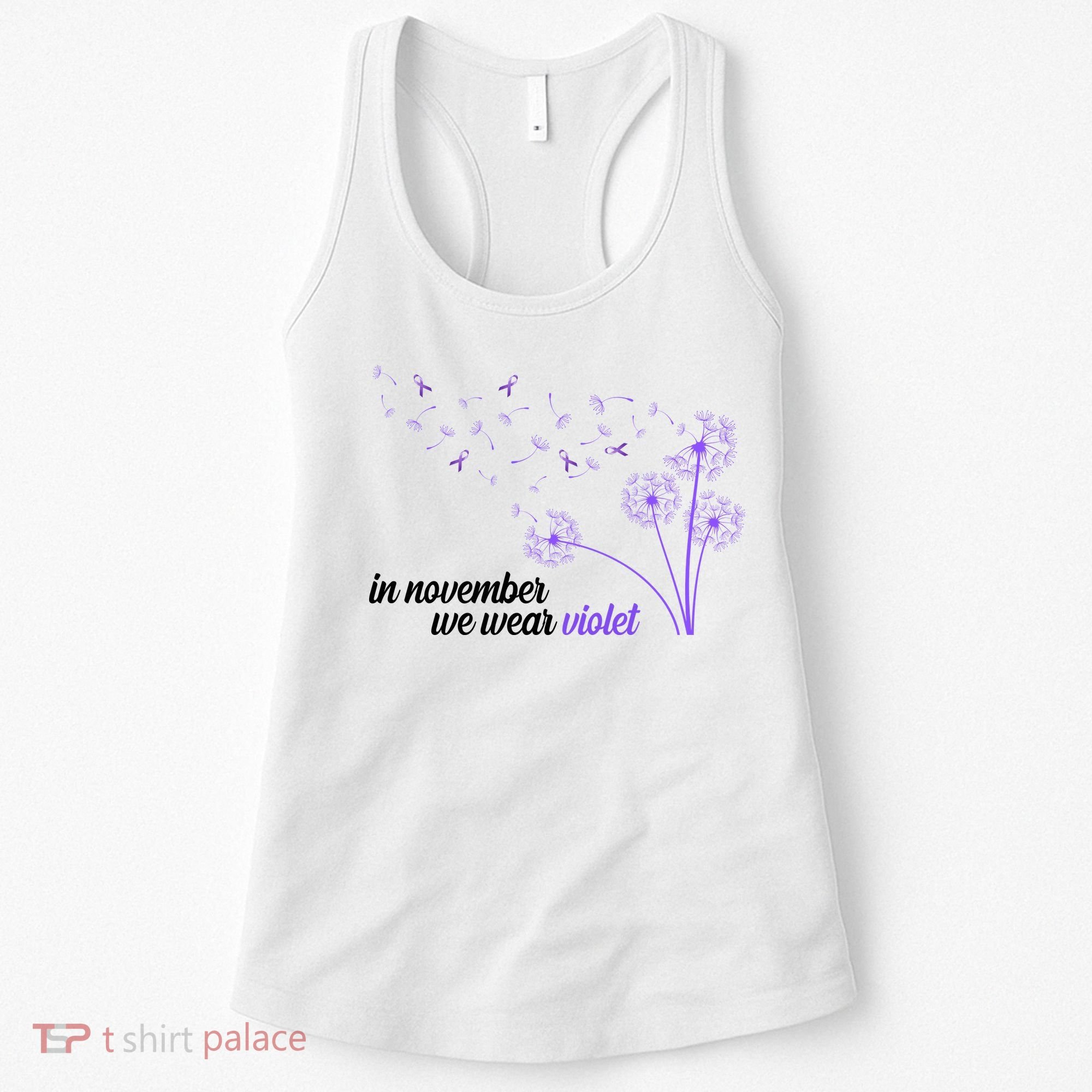 In November We Wear Violet Alzheimer Awareness Women's Tank Top