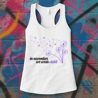 In November We Wear Violet Alzheimer Awareness Women's Tank Top thumb 3