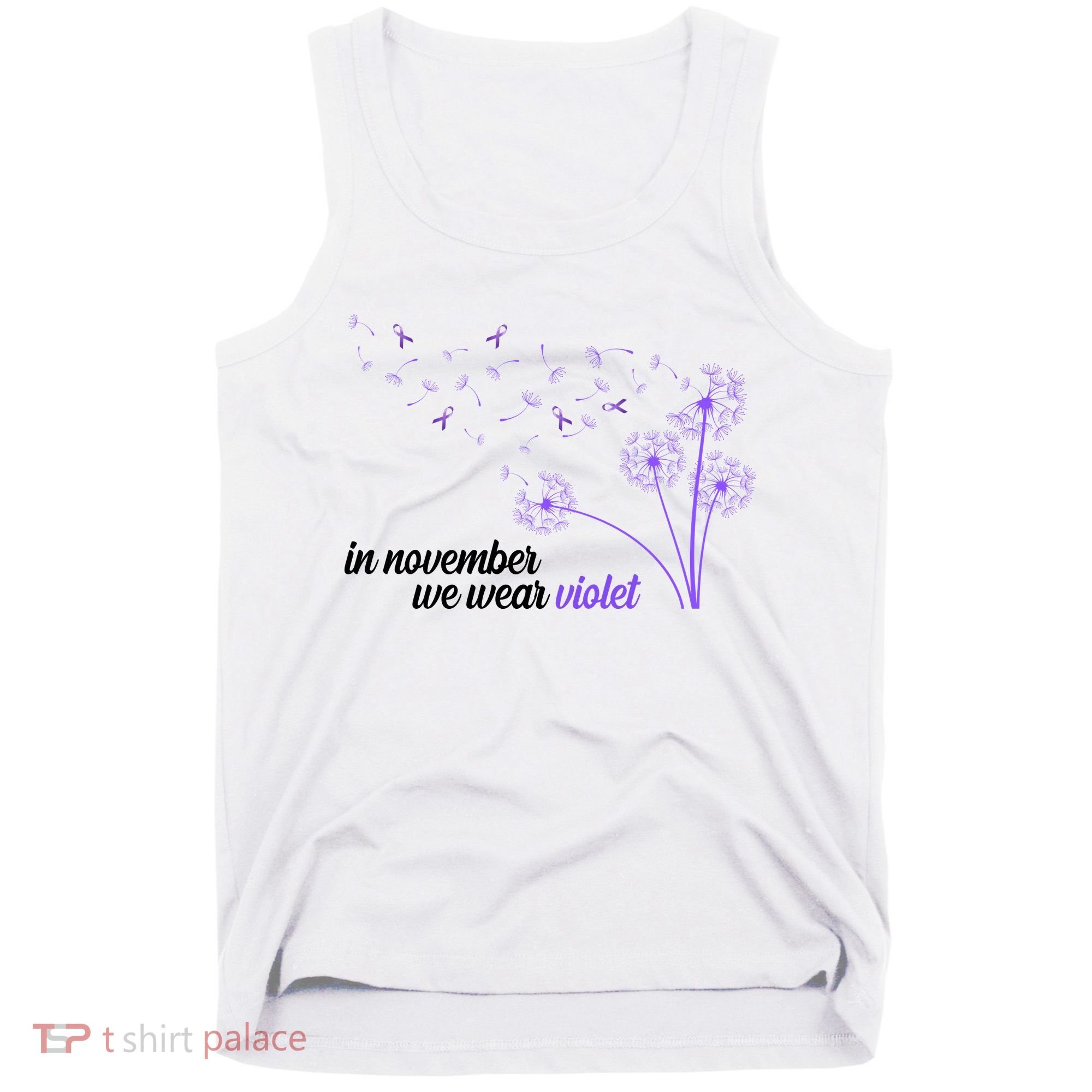 In November We Wear Violet Alzheimer Awareness Tank Top