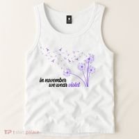 In November We Wear Violet Alzheimer Awareness Tank Top thumb 2