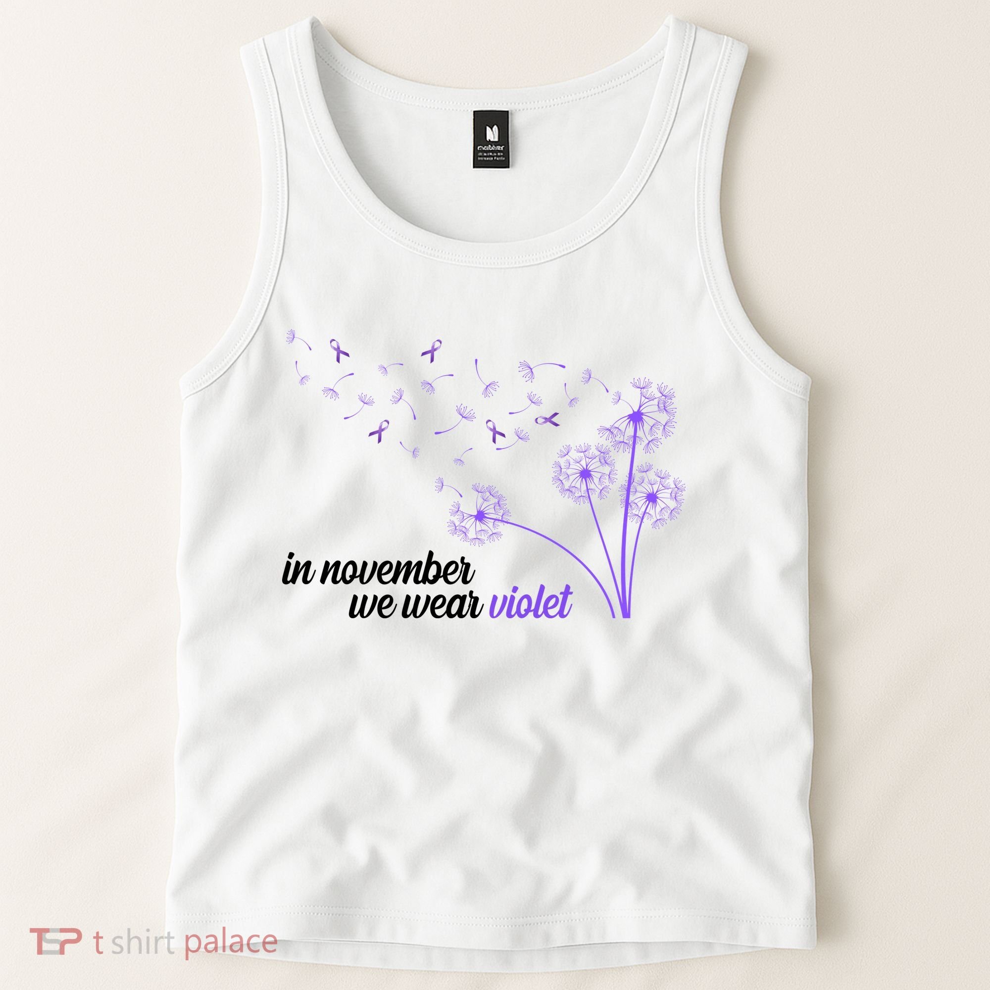 In November We Wear Violet Alzheimer Awareness Tank Top