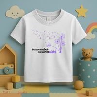 In November We Wear Violet Alzheimer Awareness Toddler T-Shirt thumb 3