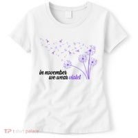 In November We Wear Violet Alzheimer Awareness Women's T-Shirt thumb 0