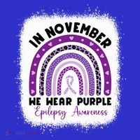 In November We Wear Purple Epilepsy Awareness Month Rainbow Women's Tank Top thumb 5