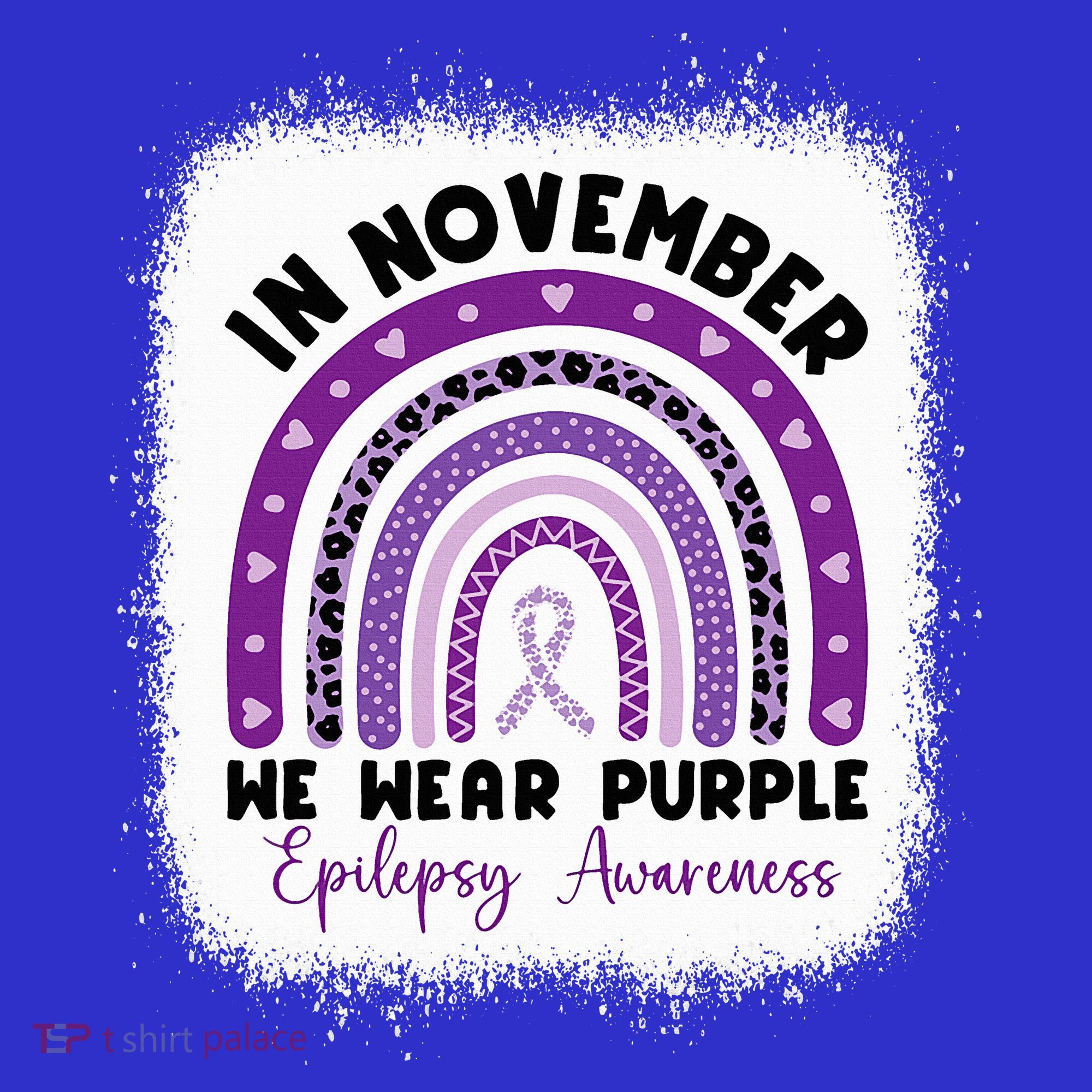 In November We Wear Purple Epilepsy Awareness Month Rainbow Women's Tank Top