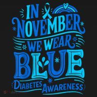 In November We Wear Blue Diabetes Awareness Toddler Hoodie thumb 2