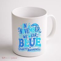 In November We Wear Blue Diabetes Awareness Coffee Mug thumb 1