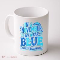 In November We Wear Blue Diabetes Awareness Coffee Mug thumb 0