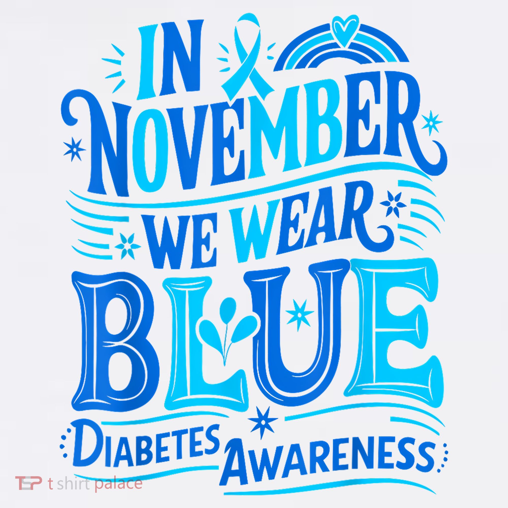 In November We Wear Blue Diabetes Awareness Beanie