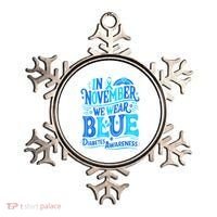 In November We Wear Blue Diabetes Awareness Ornament thumb 0