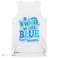 In November We Wear Blue Diabetes Awareness Tank Top thumb 0