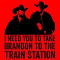 I Need You To Take Brandon To The Train Station Santa Hat thumb 1