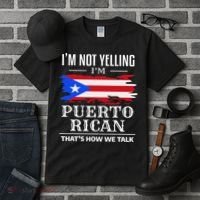 I'm Not Yelling I'm Puerto Rican Puerto Rico Pride Tall T-Shirt thumb 3