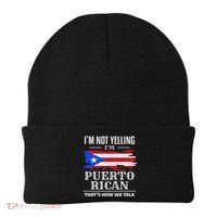 I'm Not Yelling I'm Puerto Rican Puerto Rico Pride Beanie thumb 0