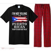 I'm Not Yelling I'm Puerto Rican Puerto Rico Pride Pajama Set thumb 0