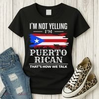 I'm Not Yelling I'm Puerto Rican Puerto Rico Pride Women's T-Shirt thumb 3