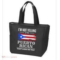 I'm Not Yelling I'm Puerto Rican Puerto Rico Pride Tote Bag thumb 3