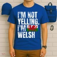 IM Not Yelling IM Welsh Quotes Graphic Funny Wales Gift T-Shirt thumb 6