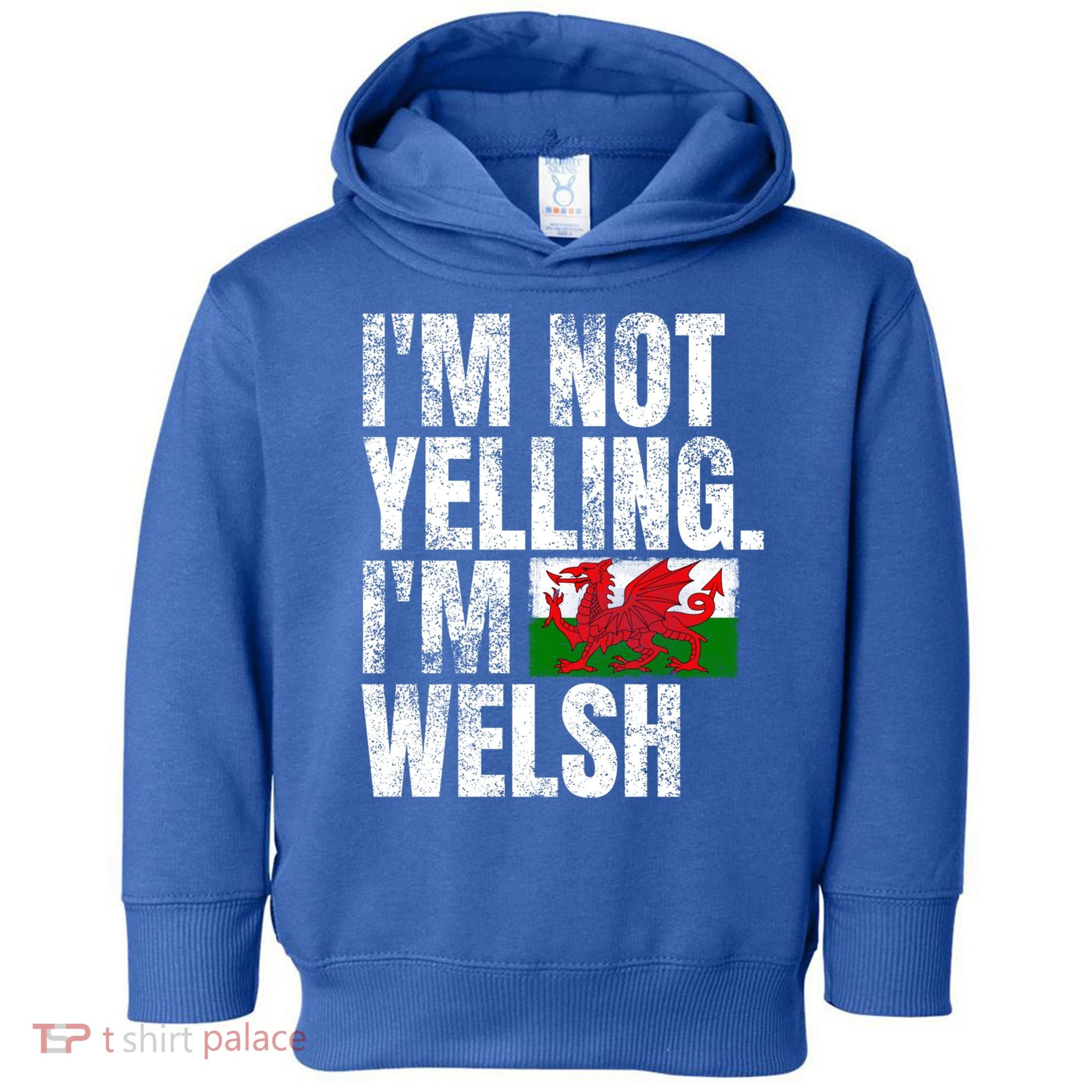 IM Not Yelling IM Welsh Quotes Graphic Funny Wales Gift Toddler Hoodie
