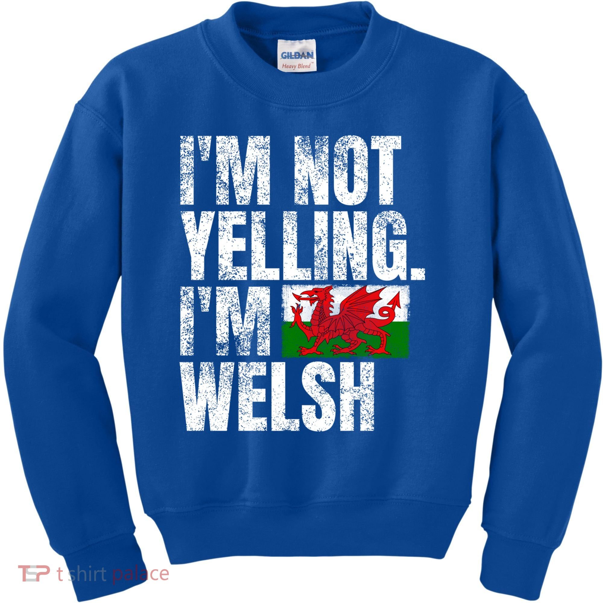 IM Not Yelling IM Welsh Quotes Graphic Funny Wales Gift Kids Sweatshirt