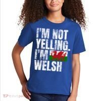 IM Not Yelling IM Welsh Quotes Graphic Funny Wales Gift Kids T-Shirt thumb 2