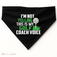 IM Not Yelling This Is My Golf Coach Voice Gift USA-Made Doggie Bandana thumb 0