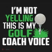 IM Not Yelling This Is My Golf Coach Voice Gift Bucket Hat thumb 4