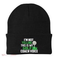 IM Not Yelling This Is My Golf Coach Voice Gift Beanie thumb 0