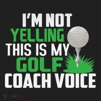 IM Not Yelling This Is My Golf Coach Voice Gift Hat thumb 2