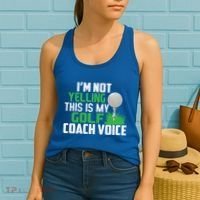 IM Not Yelling This Is My Golf Coach Voice Gift Women's Tank Top thumb 2