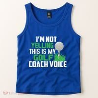IM Not Yelling This Is My Golf Coach Voice Gift Tank Top thumb 2