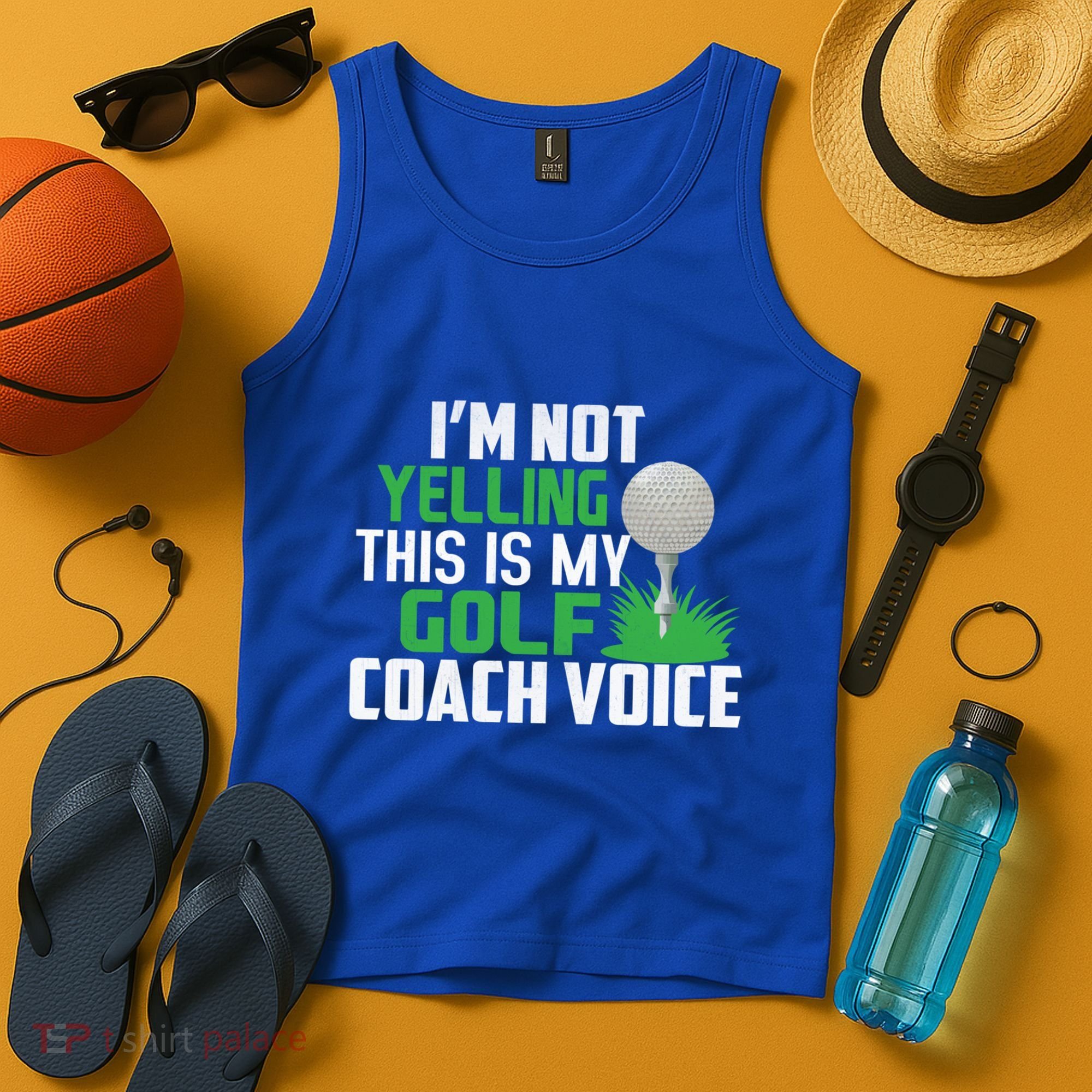 IM Not Yelling This Is My Golf Coach Voice Gift Tank Top