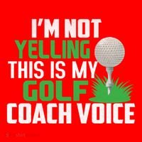 IM Not Yelling This Is My Golf Coach Voice Gift Santa Hat thumb 1
